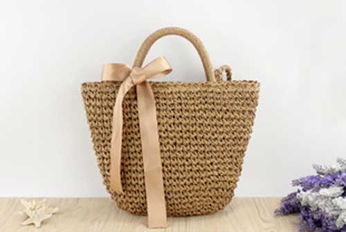 草編工藝品——草編手提包簡單編織方法