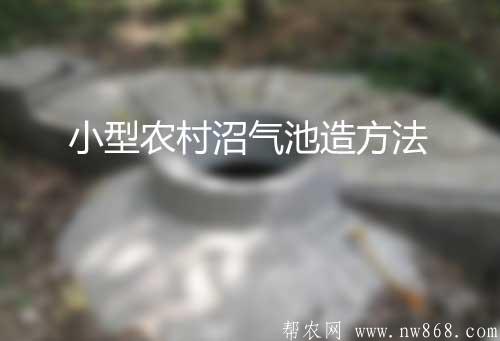小型農村沼氣池省工省料高效建造方法