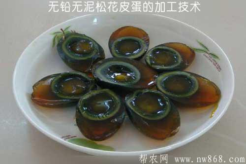 無鉛無泥松花皮蛋的加工技術