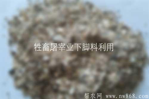 牲畜屠宰業下腳料利用